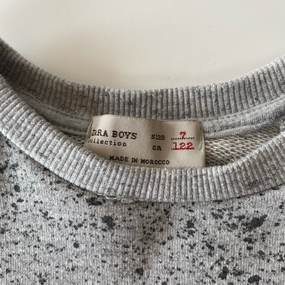 Zara boys sequins NY sweatshirt size 7 - Picture 3 of 4